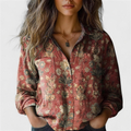 Bonnie | Nostalgic Vintage Floral Button Down Shirt for Women