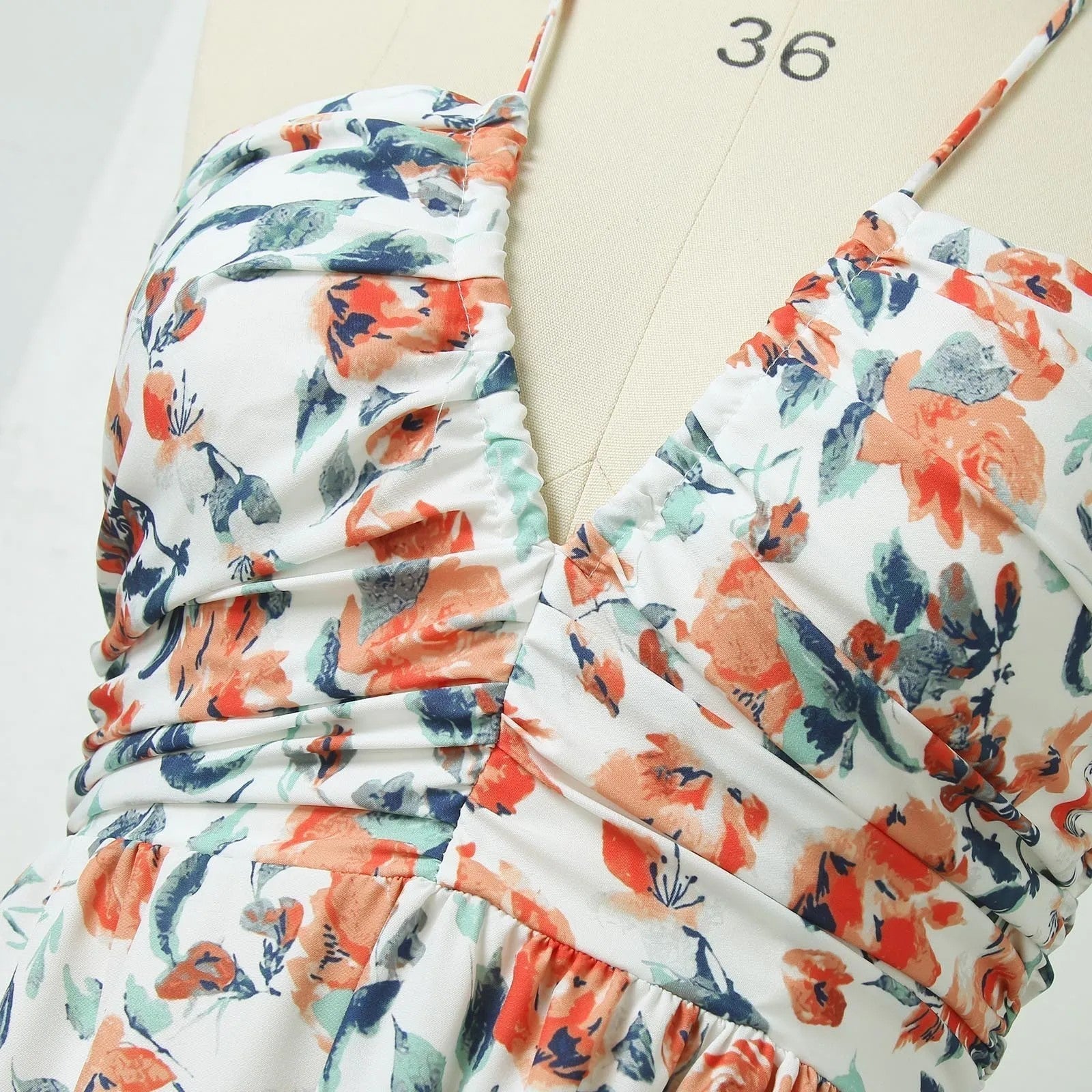 Annika Tiered Halter Maxi Dress - view 4