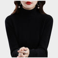 Women's Cashmere Sweater Turtleneck Slim Fit