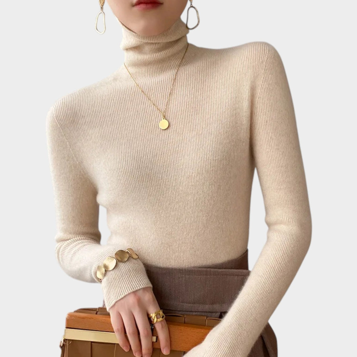 Women's Cashmere Sweater Cozy Slim Fit