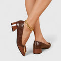 Margaux Padded Slip-On Loafers - front view