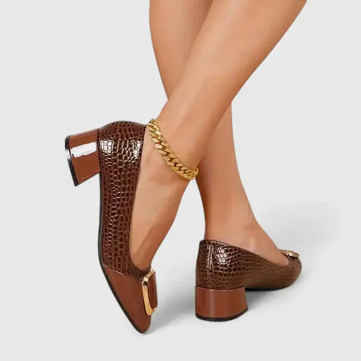 Margaux Padded Slip-On Loafers - front view