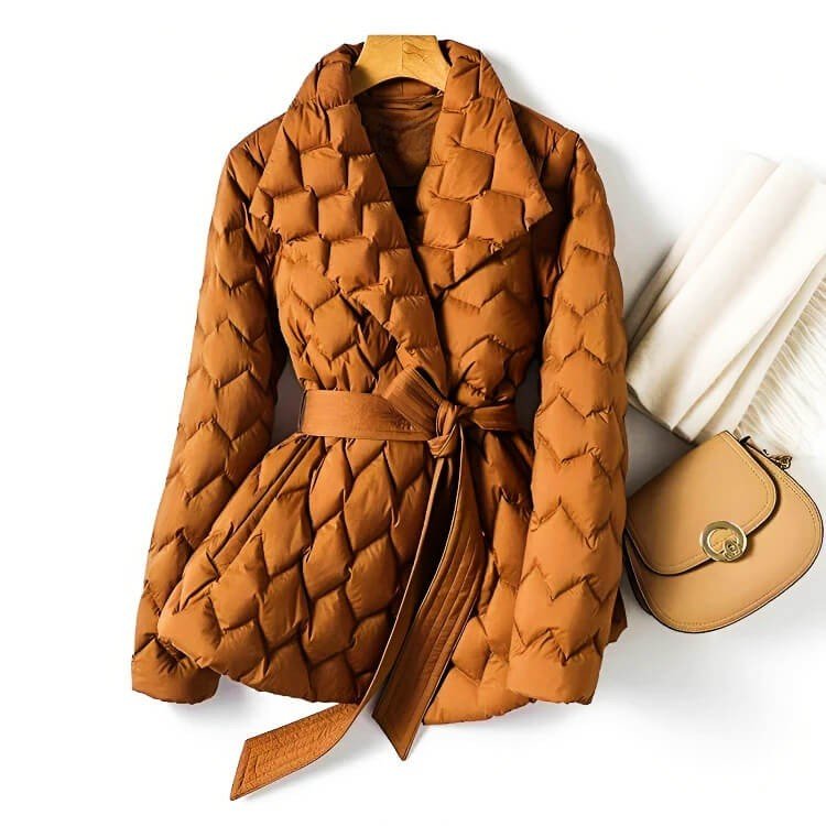 Isla Padded Coat – Water-Resistant, Lightweight Women's Long Puffer Coat