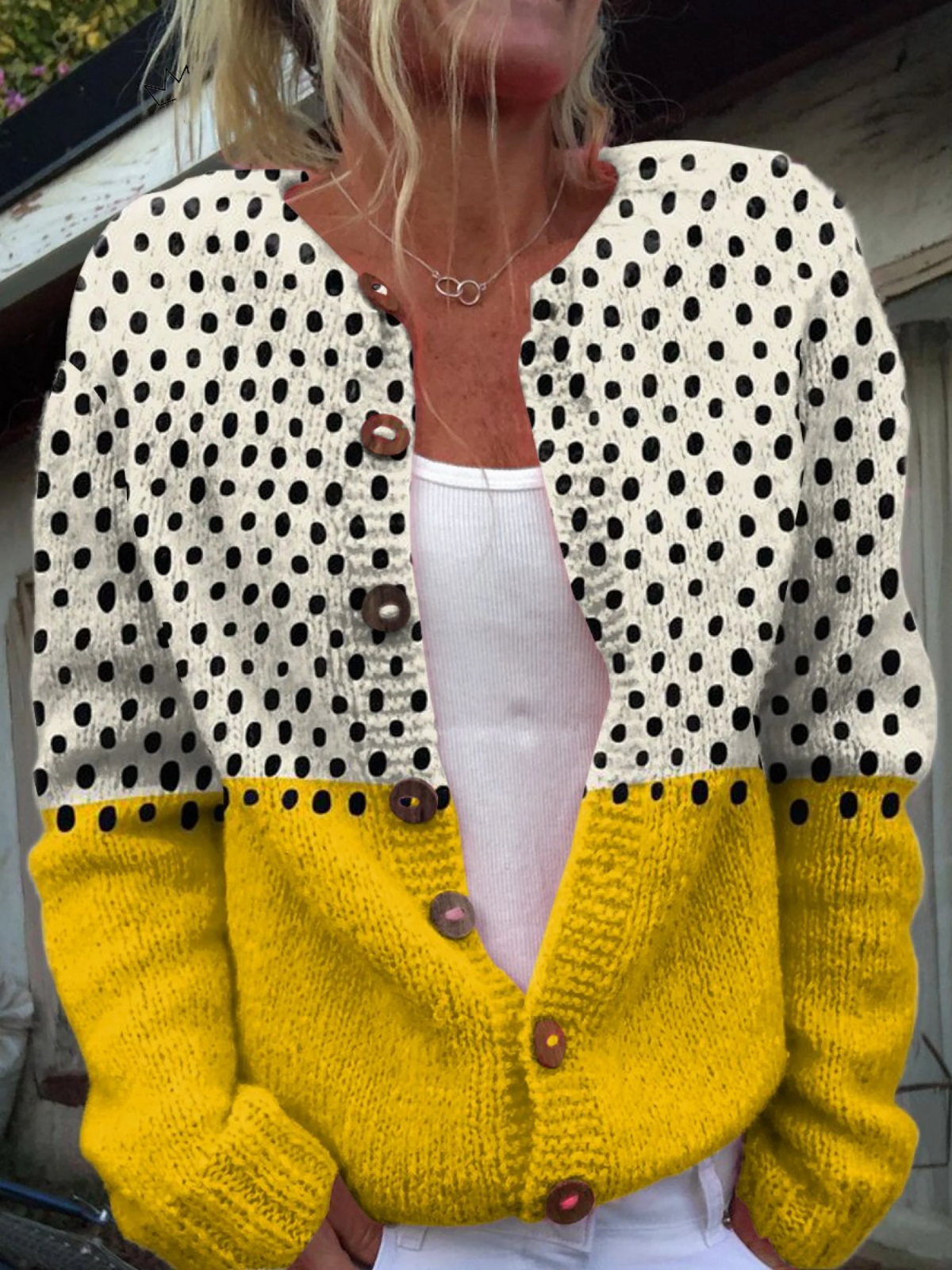 Junella – Vintage Knit Cardigan Sweater