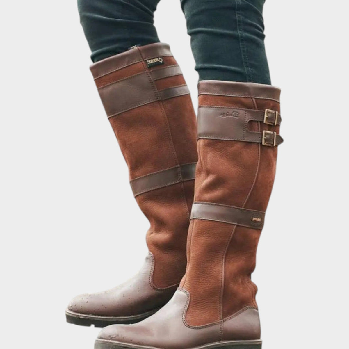 Knee High Water-Resistant Faux Leather Winter Boots – view 2