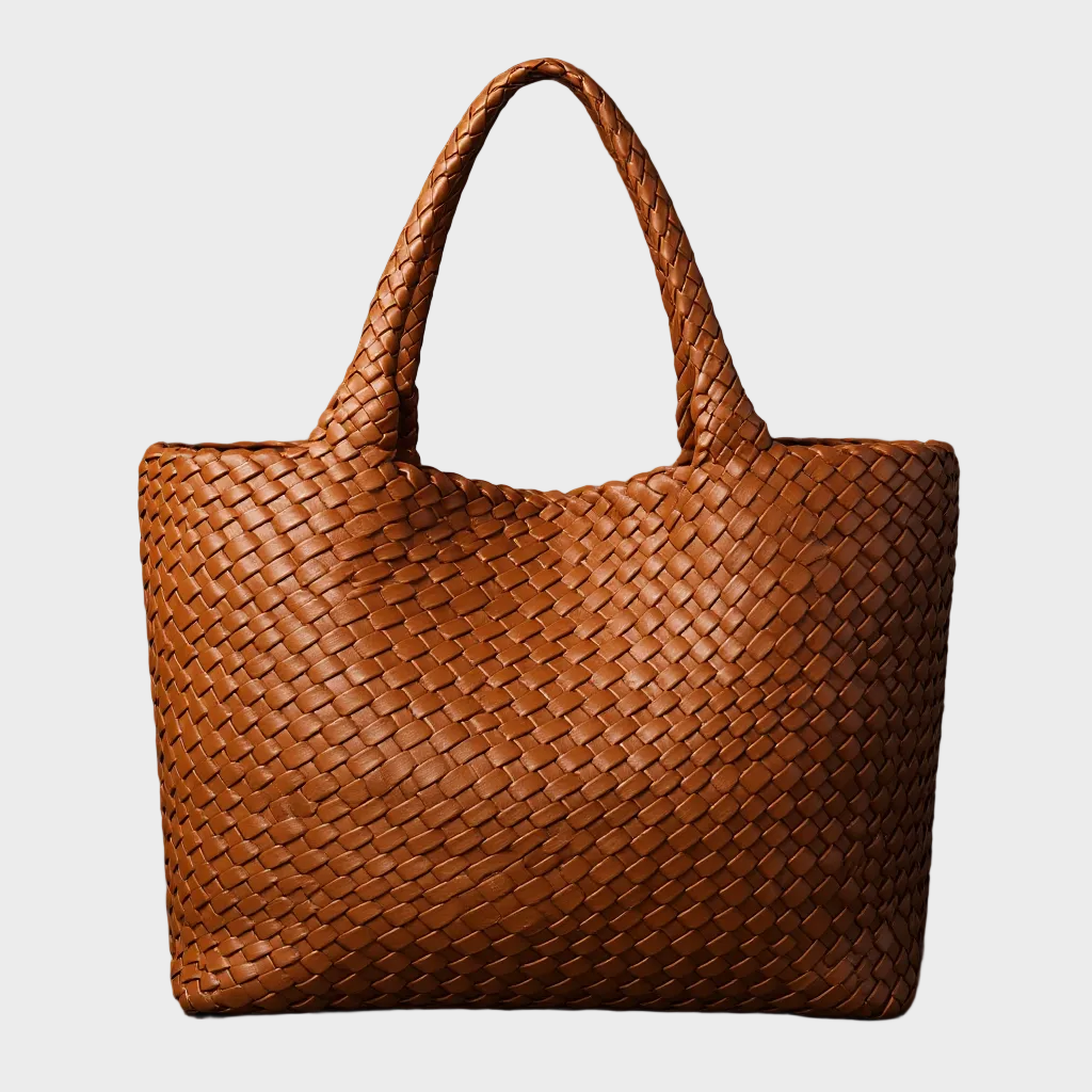 Lana Woven Faux Leather Tote