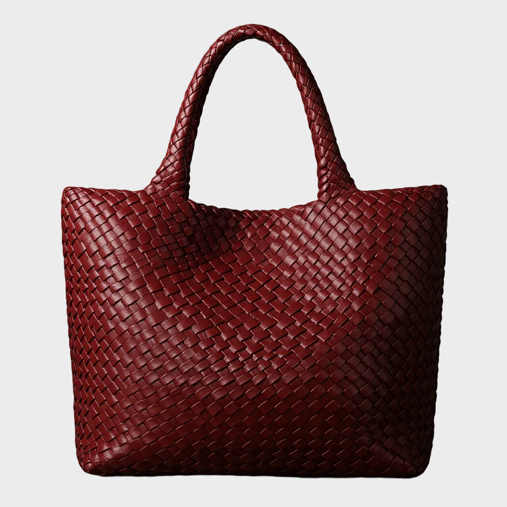 Lana Woven Faux Leather Tote – view 4
