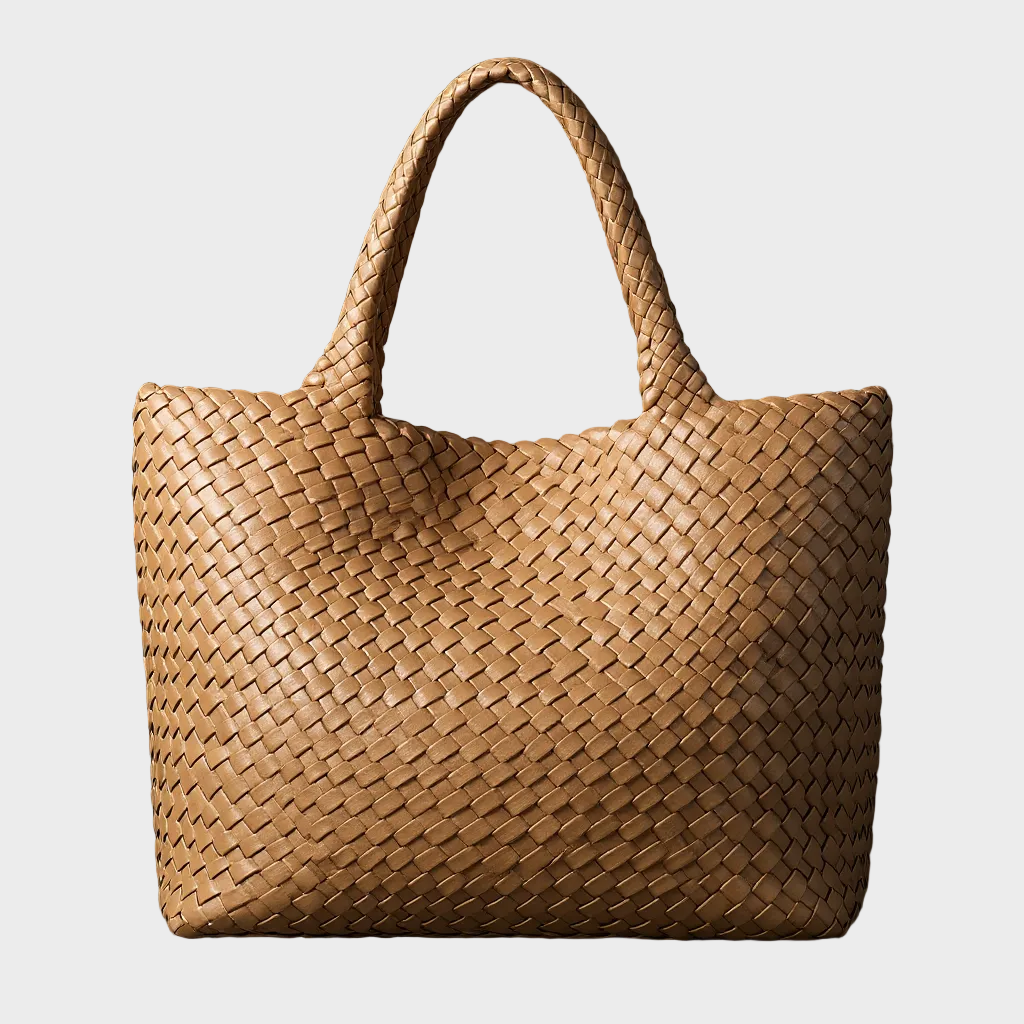Lana Woven Faux Leather Tote – view 5