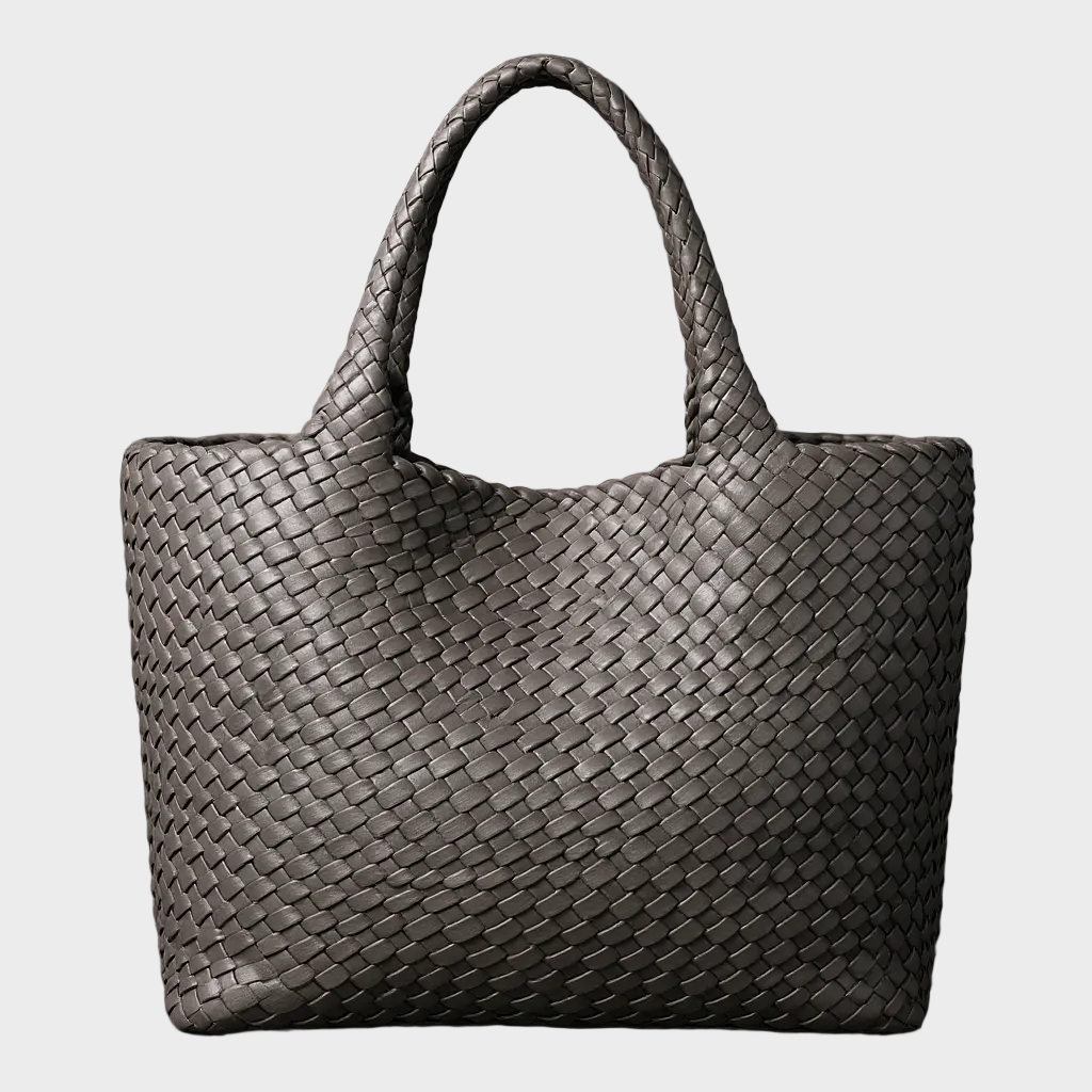 Lana Woven Faux Leather Tote – view 6