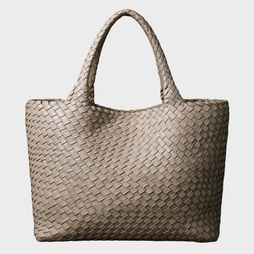 Lana Woven Faux Leather Tote – view 7