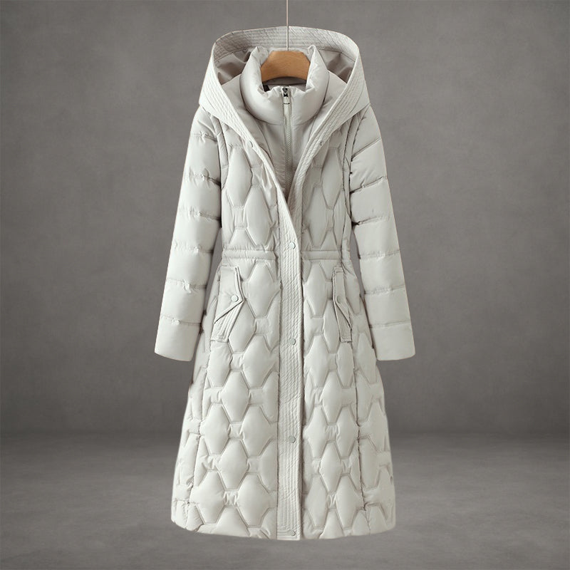 Lizza – Longline Hooded Padded Coat – view 2