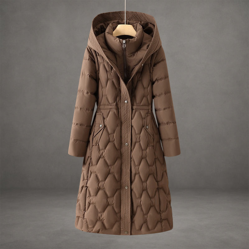 Lizza – Longline Hooded Padded Coat – view 3