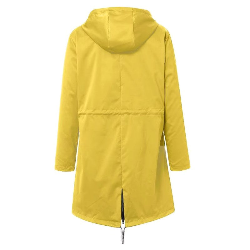 Lorraine | Women's Hooded Lightweight Raincoat, Water-Resistant Windproof Coat