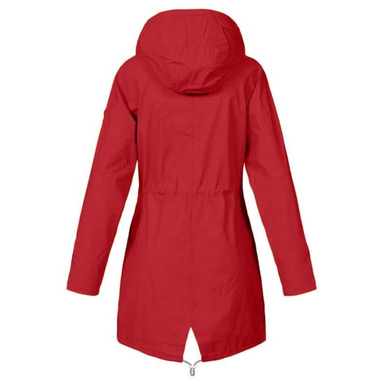 Lorraine | Women's Hooded Lightweight Raincoat, Water-Resistant Windproof Coat