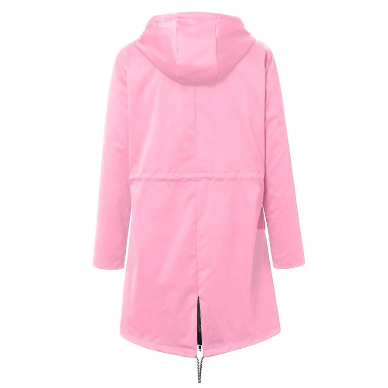 Lorraine | Women's Hooded Lightweight Raincoat, Water-Resistant Windproof Coat
