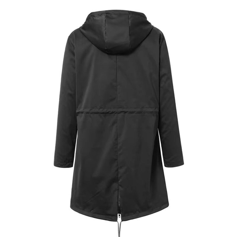 Lorraine | Women's Hooded Lightweight Raincoat, Water-Resistant Windproof Coat