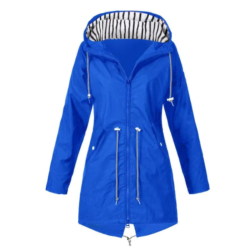Lorraine – Women's Hooded Lightweight Raincoat, Water- and Wind-Resistant Coat – view 15