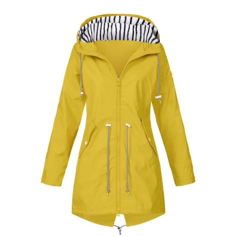 Lorraine – Women's Hooded Lightweight Raincoat, Water- and Wind-Resistant Coat – view 9