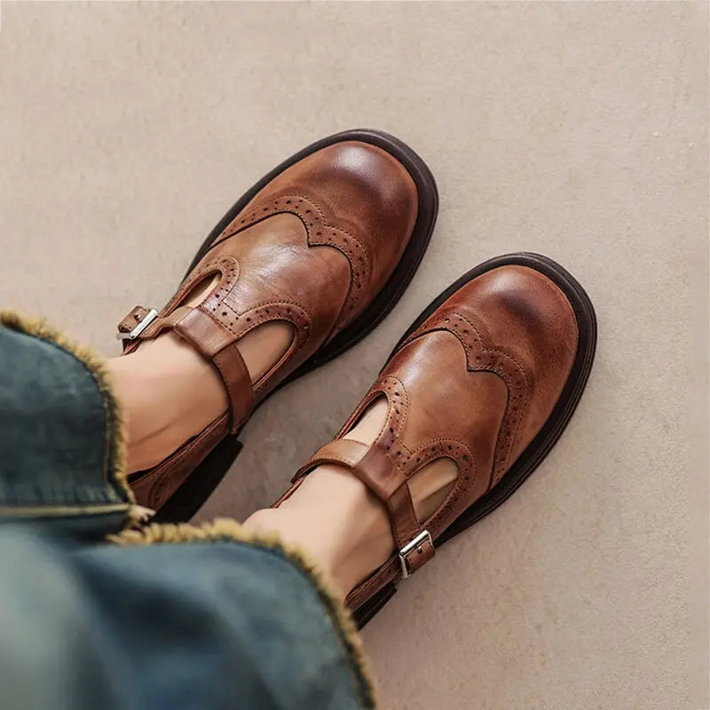 Imogen Mary Jane Strap Sandals - front view