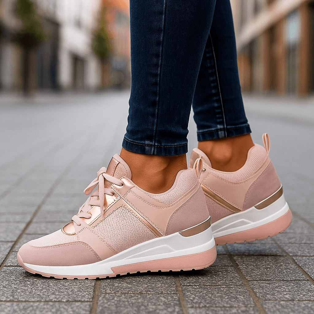 Olympe – Hidden Wedge Platform Sneakers for Women – view 3