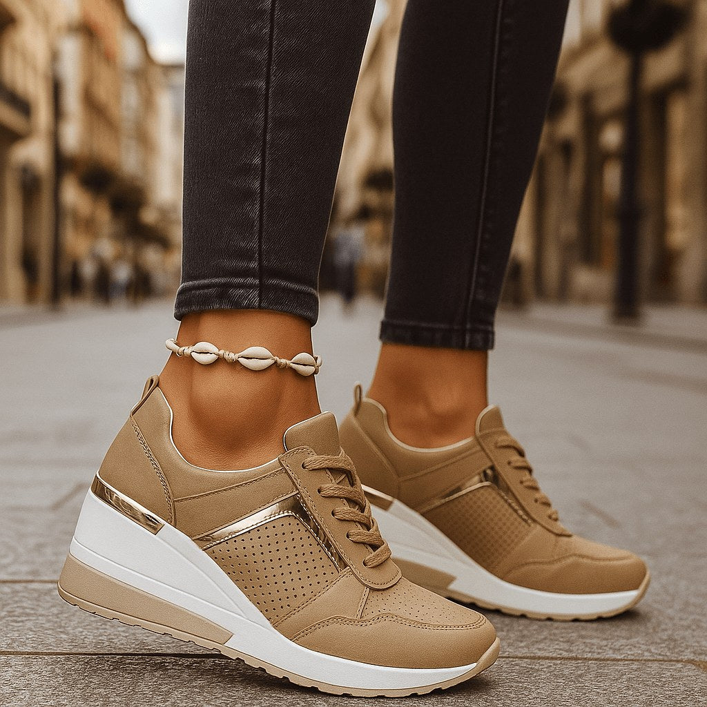 Olympe – Hidden Wedge Platform Sneakers for Women – view 6
