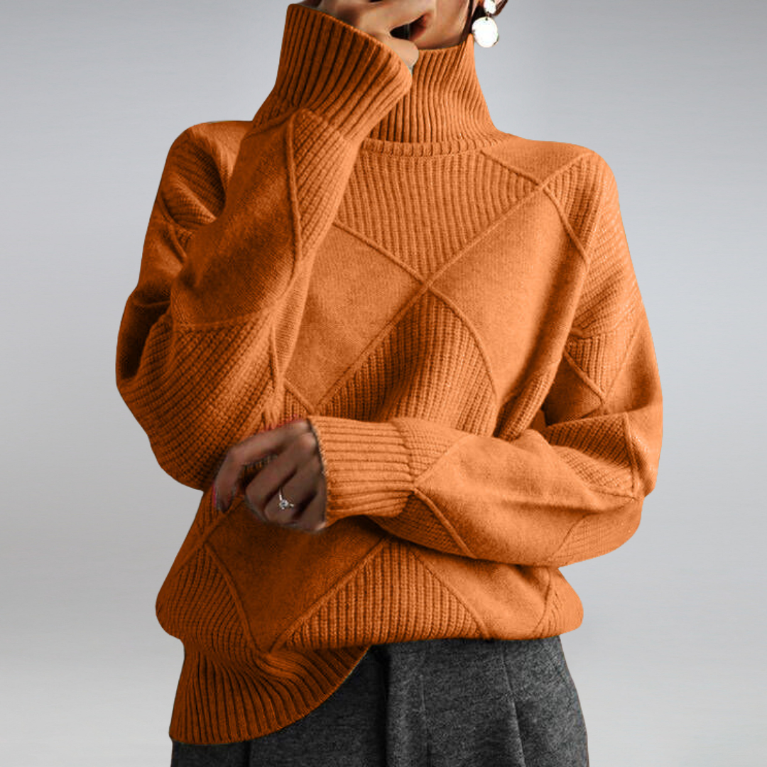 Penelope Women's Soft Knit Turtleneck Sweater – view 10