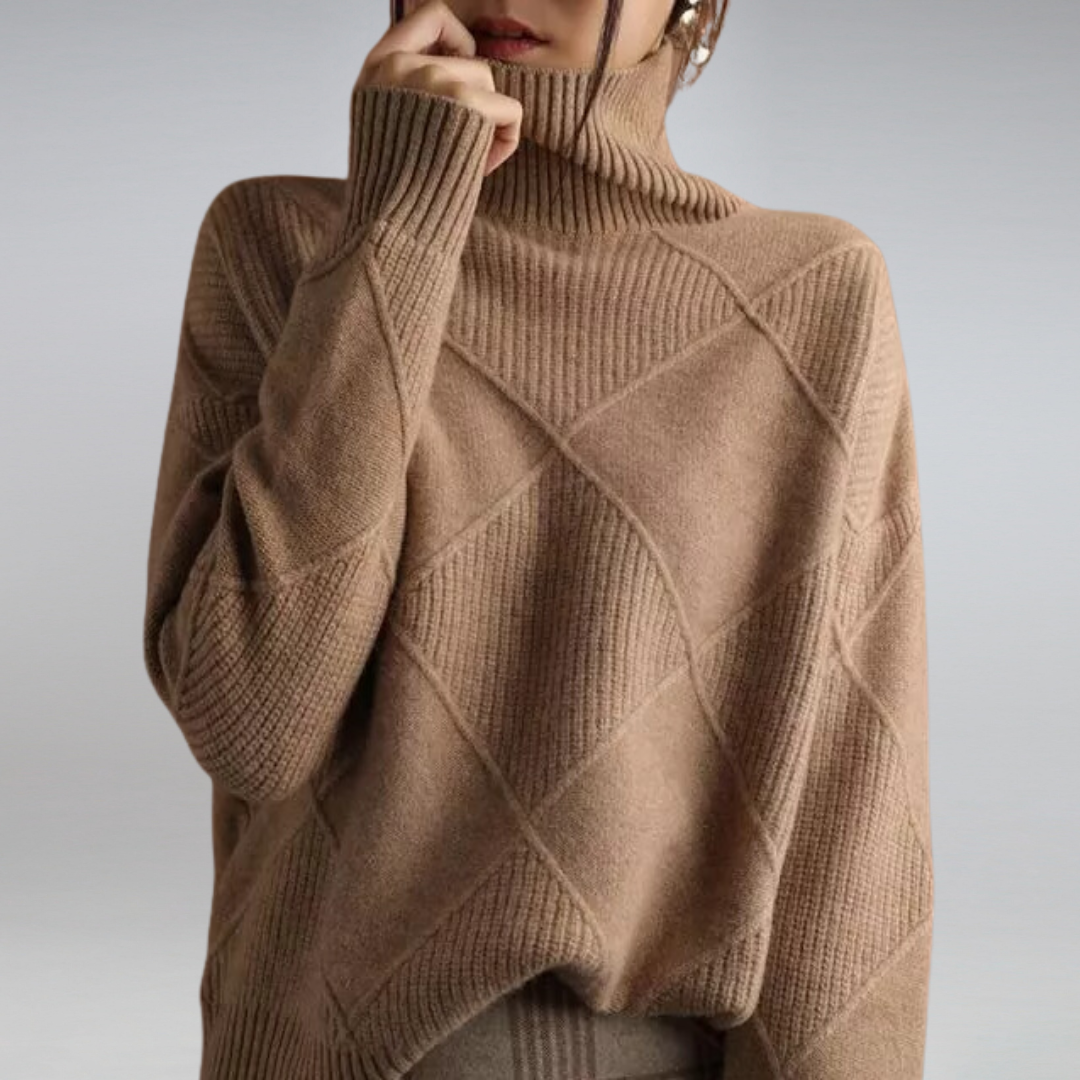 Penelope Women's Soft Knit Turtleneck Sweater – view 3