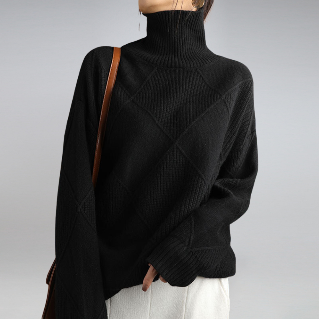 Penelope Women's Soft Knit Turtleneck Sweater – view 5