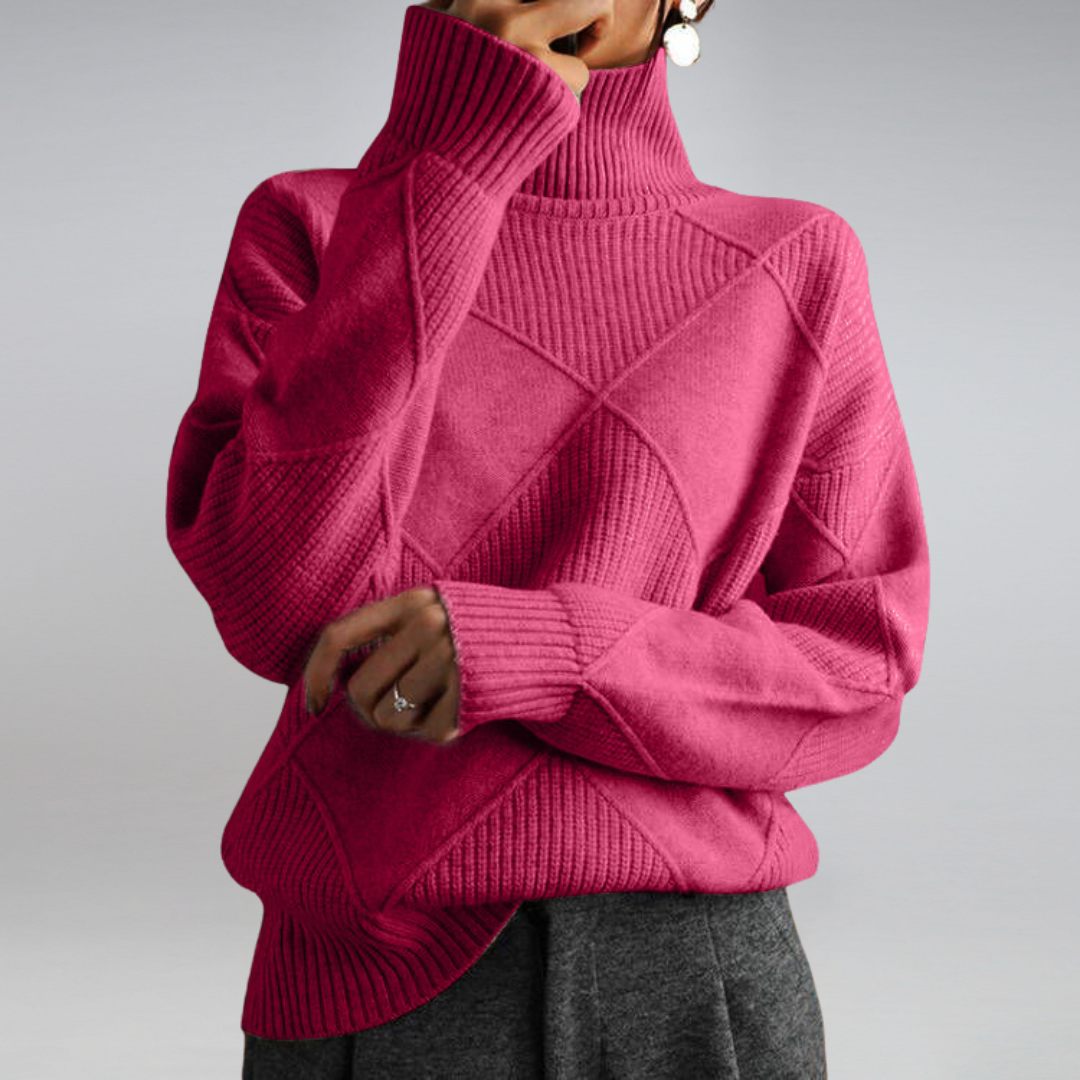 Penelope Women's Soft Knit Turtleneck Sweater – view 7