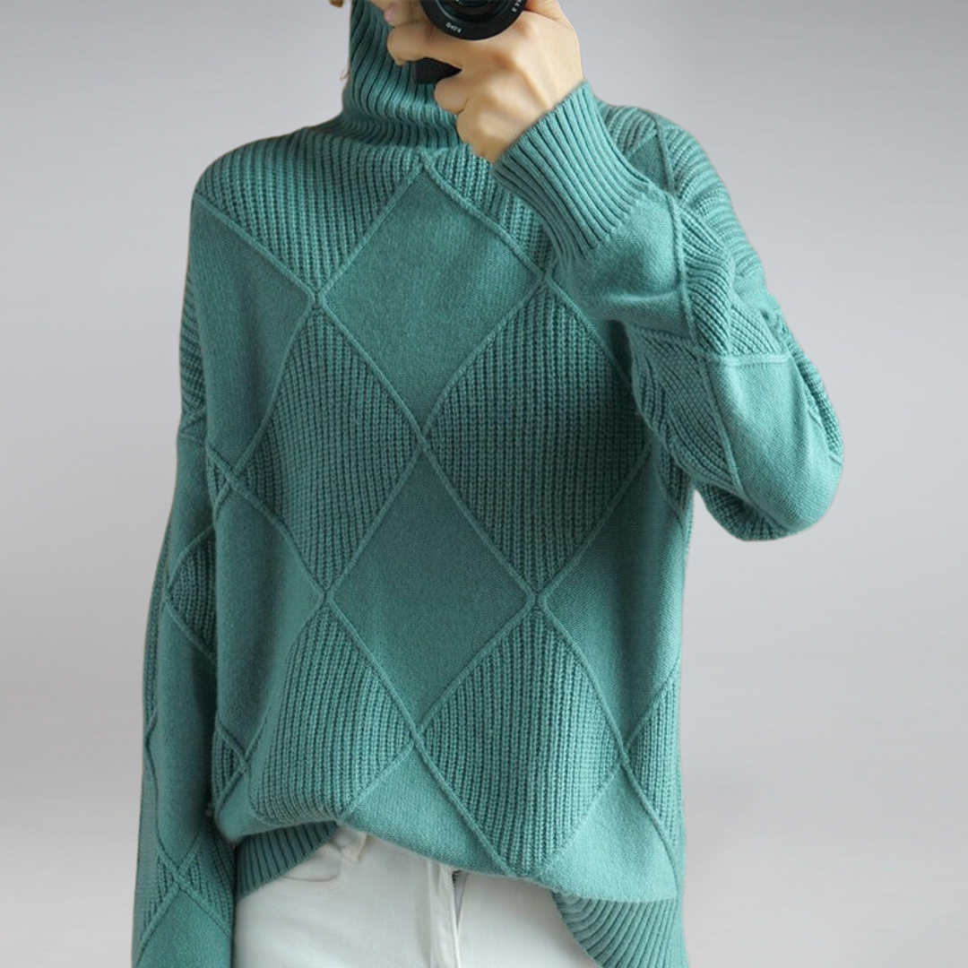 Penelope Women's Soft Knit Turtleneck Sweater – view 9