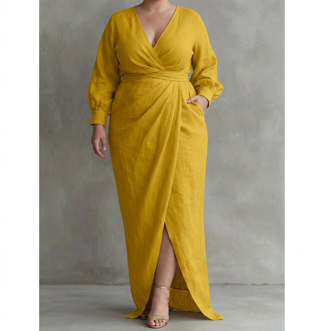Petra Waist-Cinching Dress: Elegant Feminine Silhouette – view 5
