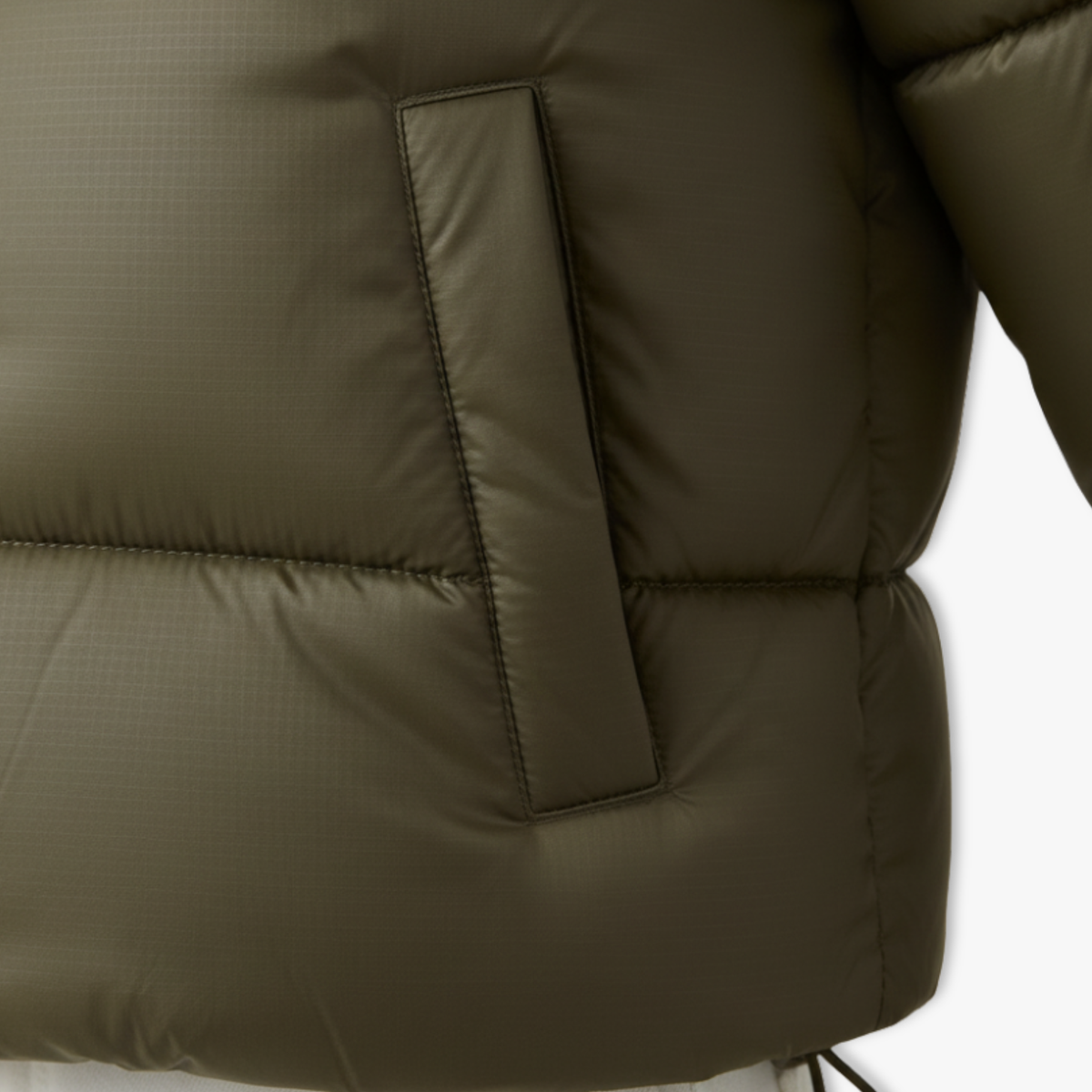 Quinley - Women's Cropped Hooded Puffer Jacket with Stand Collar – view 6