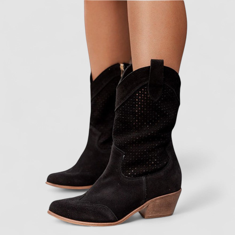 Rachel – Cushioned Western Ankle Boots with Gel Sole for Women – view 6