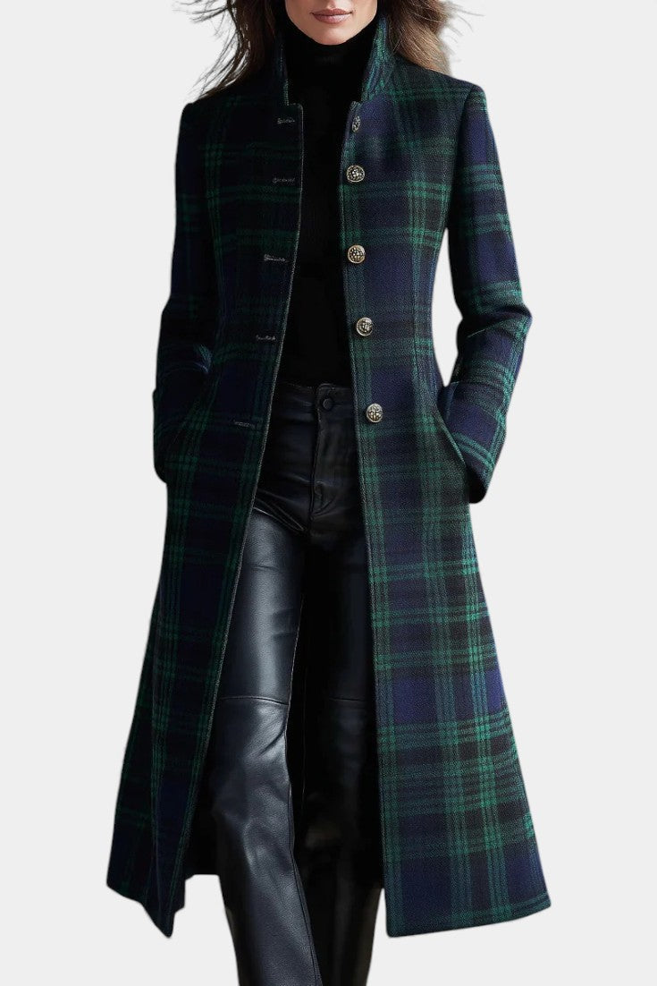 Hayden Rebecca – Timeless Plaid Elegant Coat