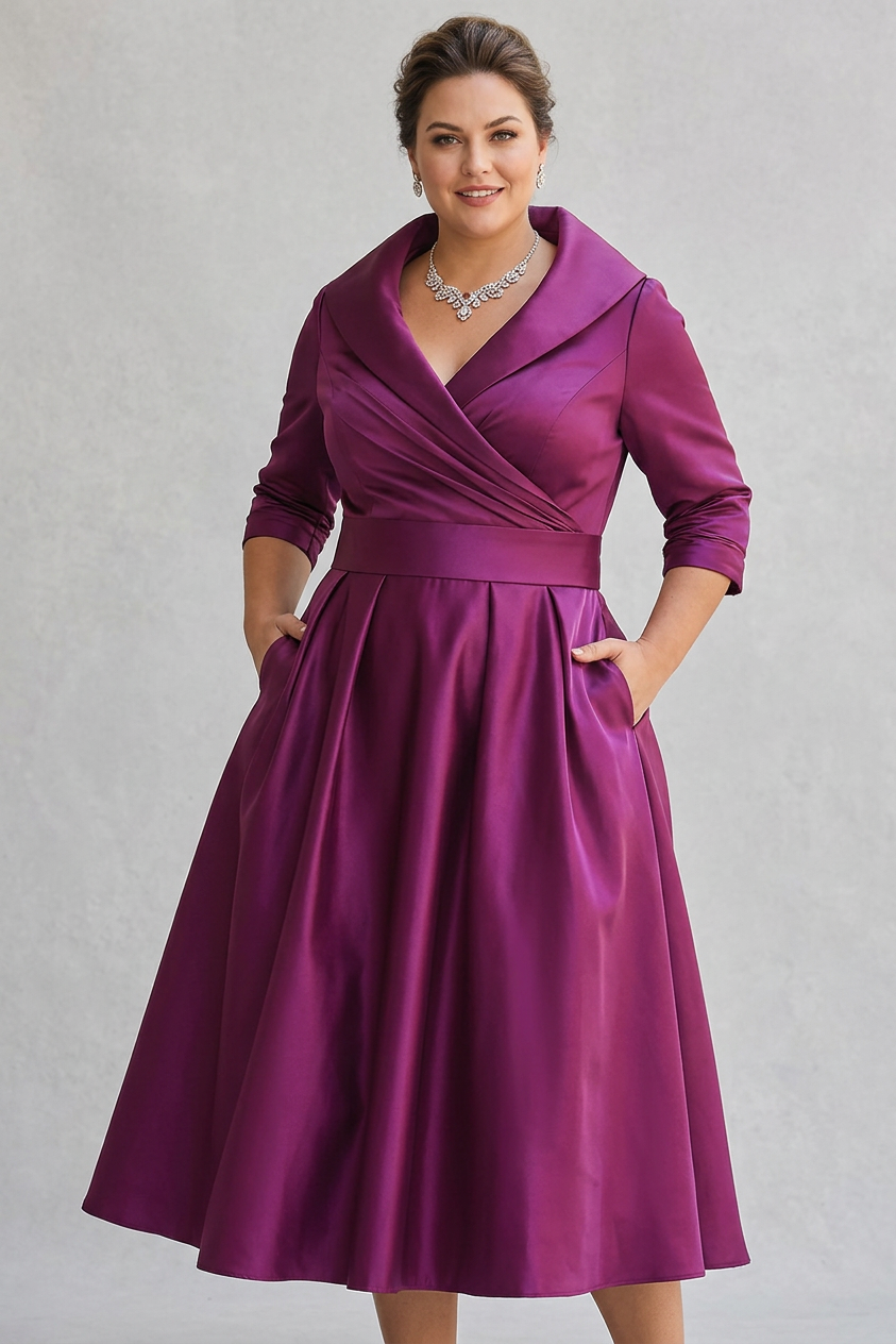 Romaine - Elegant midi dress – view 5
