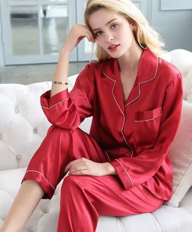 Satin Two-Piece Sleepwear Set - Casual Comfort – view 2