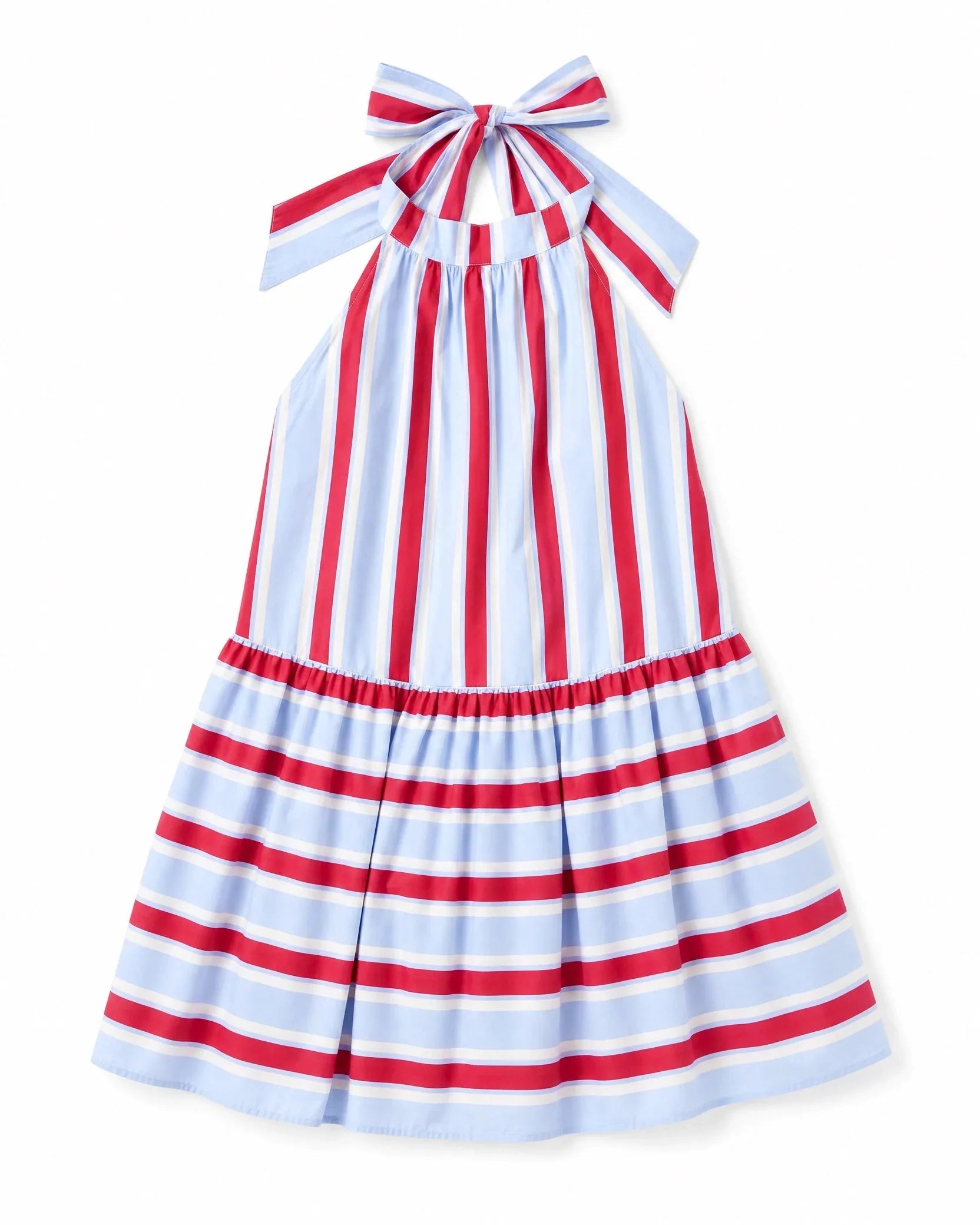 Marlowe Halter Tiered Drop Waist Dress - view 9
