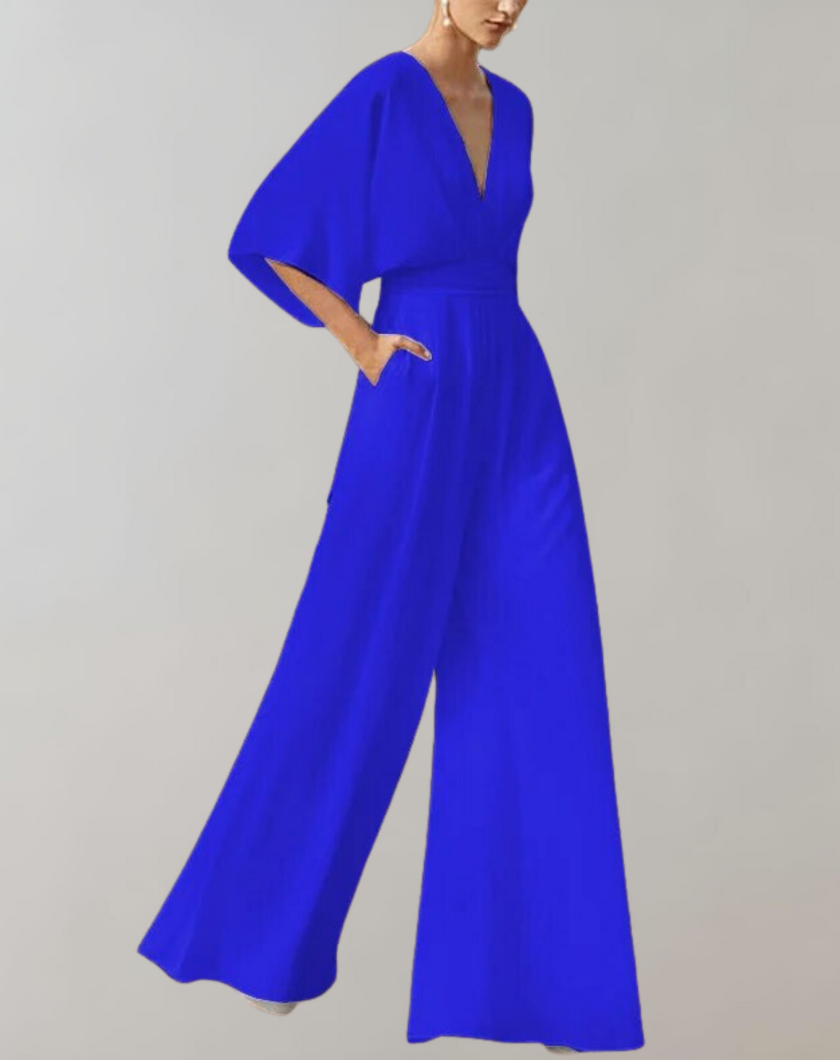 Suzette Women's Wide Leg V-Neck Jumpsuit – view 5