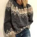 Ottilie Fair Isle Jacquard Round Neck Sweater - view 4