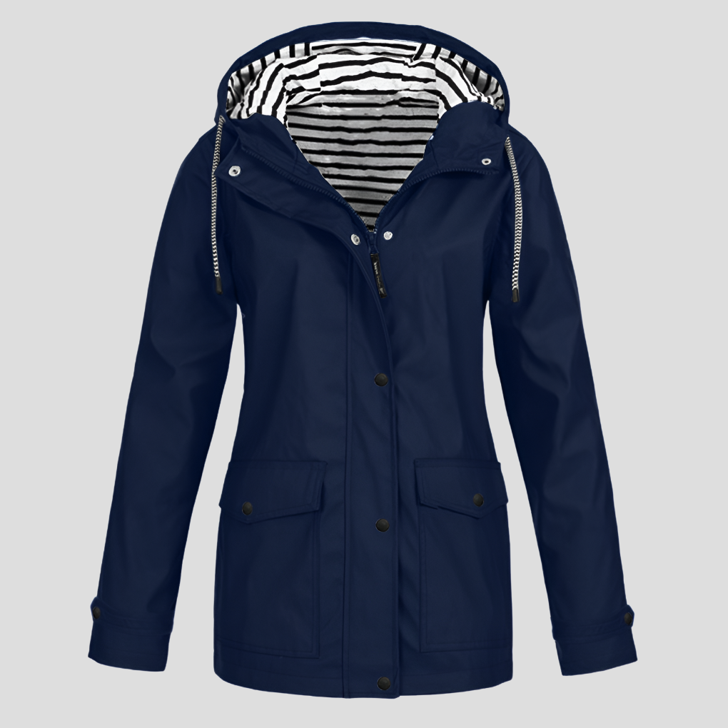 Women's Water-Resistant Wind-Resistant Hooded Jacket – view 4