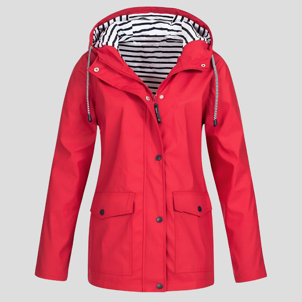Women's Water-Resistant Wind-Resistant Hooded Jacket – view 6