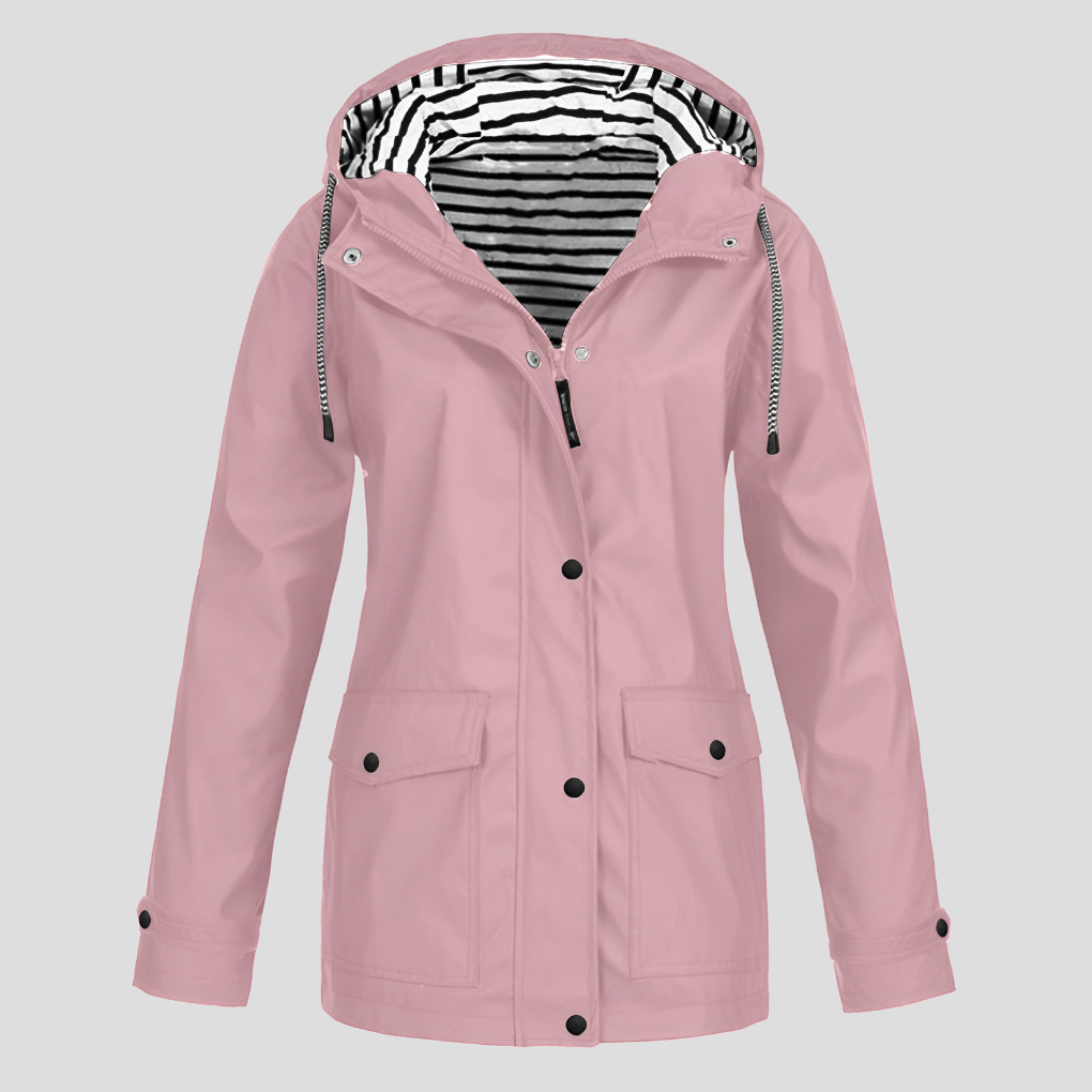 Women's Water-Resistant Wind-Resistant Hooded Jacket – view 7