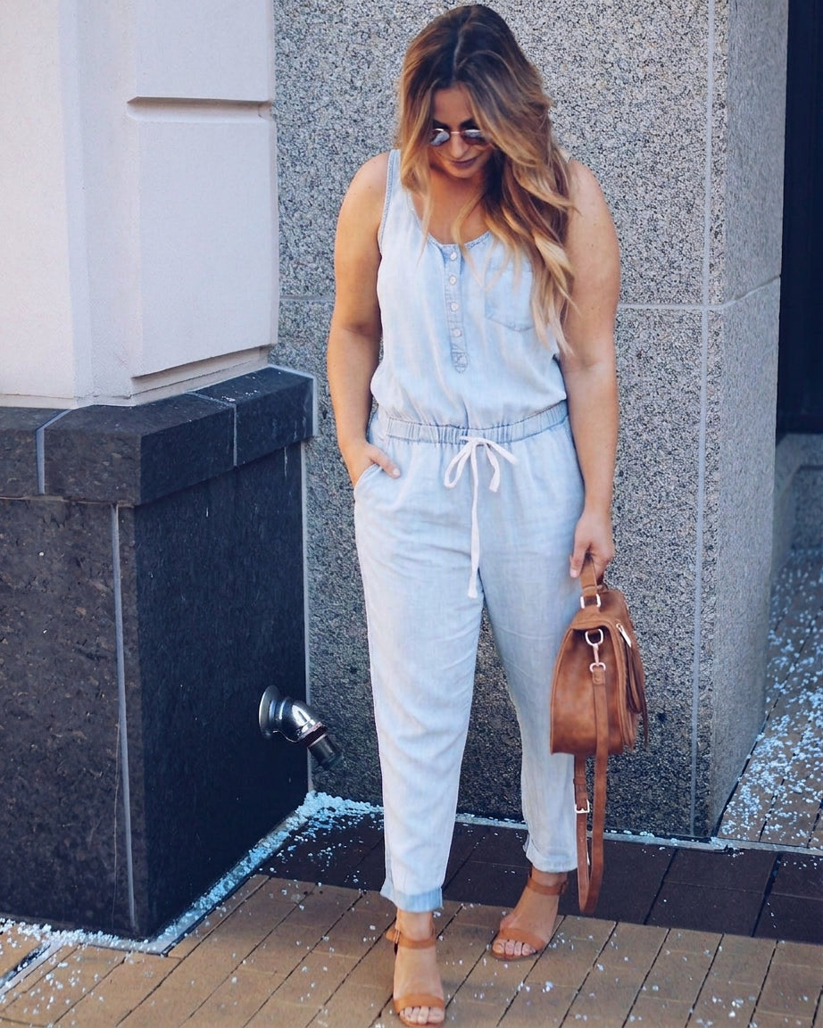 Wilhelmina Denim Jumpsuit – view 2