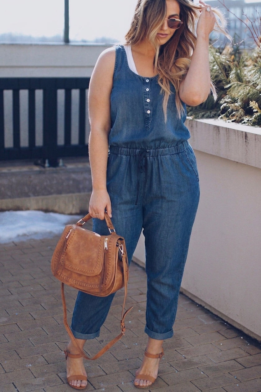 Wilhelmina Denim Jumpsuit – view 5