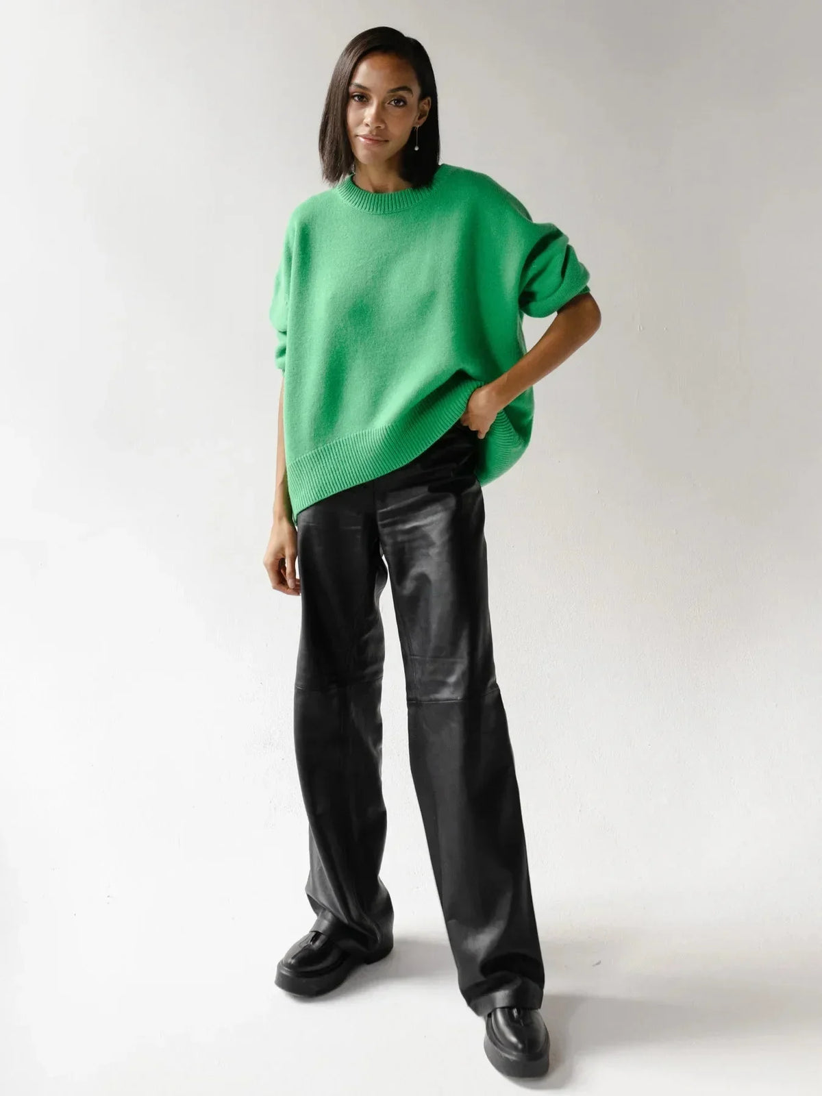 Women's Crew Neck Jumper with Oversized Fit – view 10