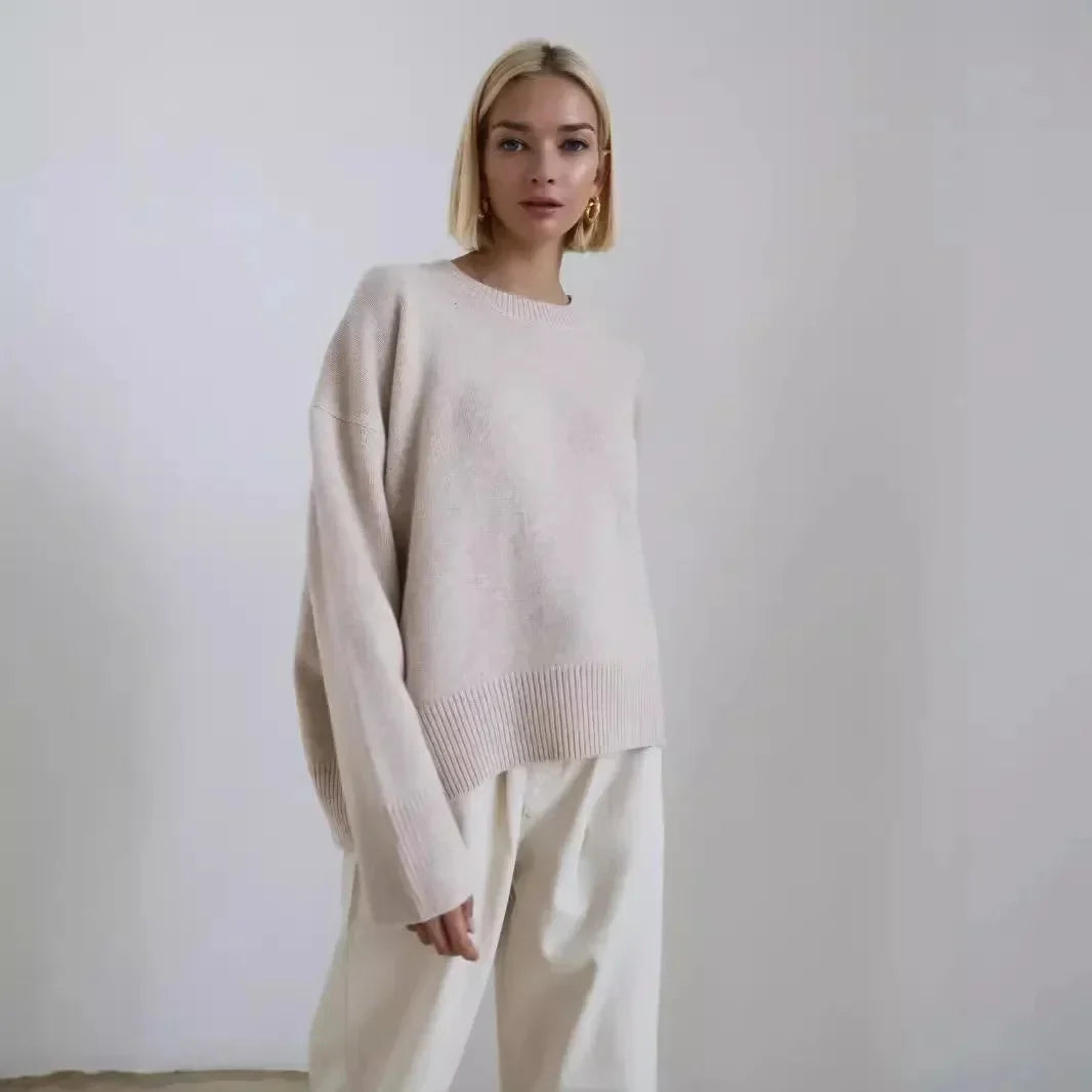 Women's Crew Neck Jumper with Oversized Fit – view 2