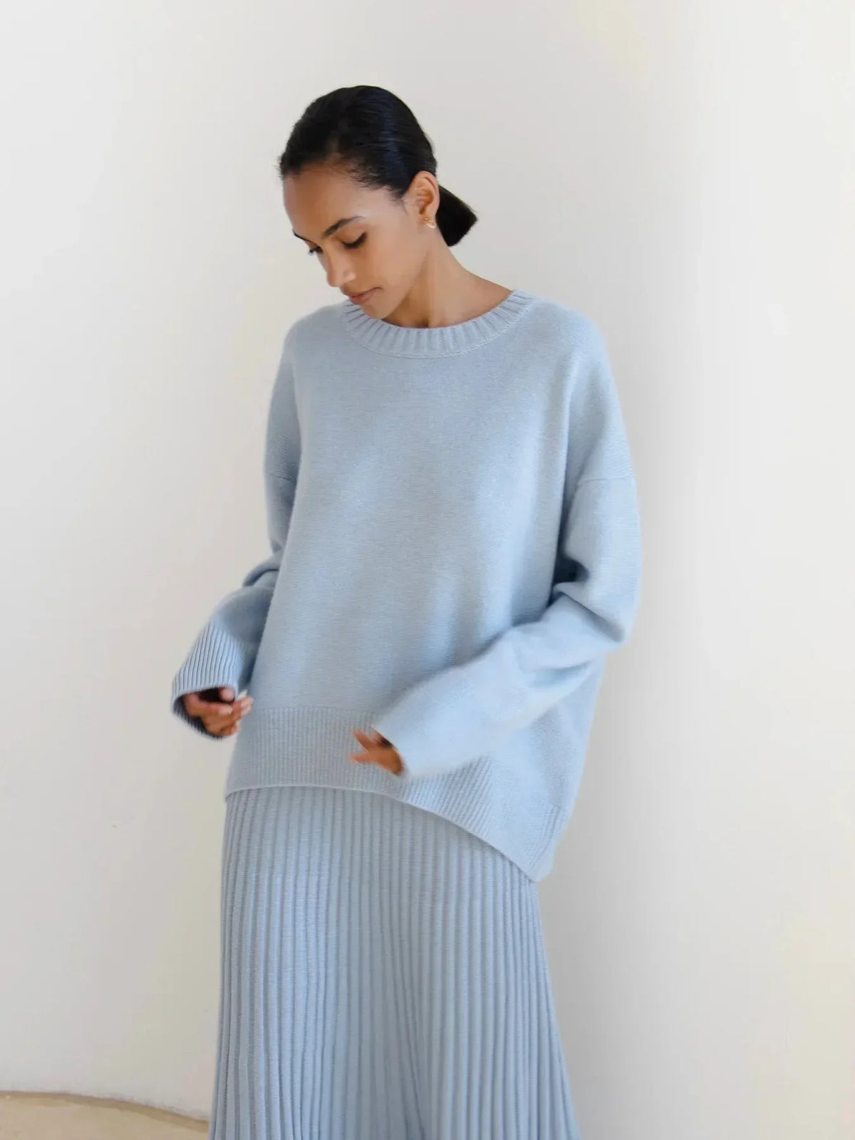 Women's Crew Neck Jumper with Oversized Fit – view 8