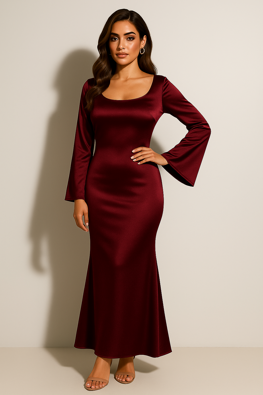 Women’s Long Sleeve Evening Gown – view 2