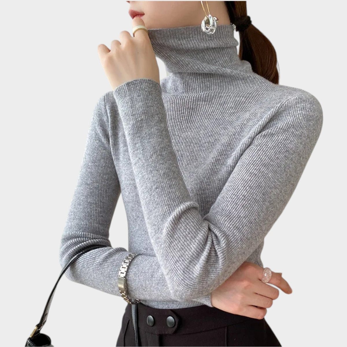 Women's Soft Knit Sweater Cozy Slim Fit – view 7