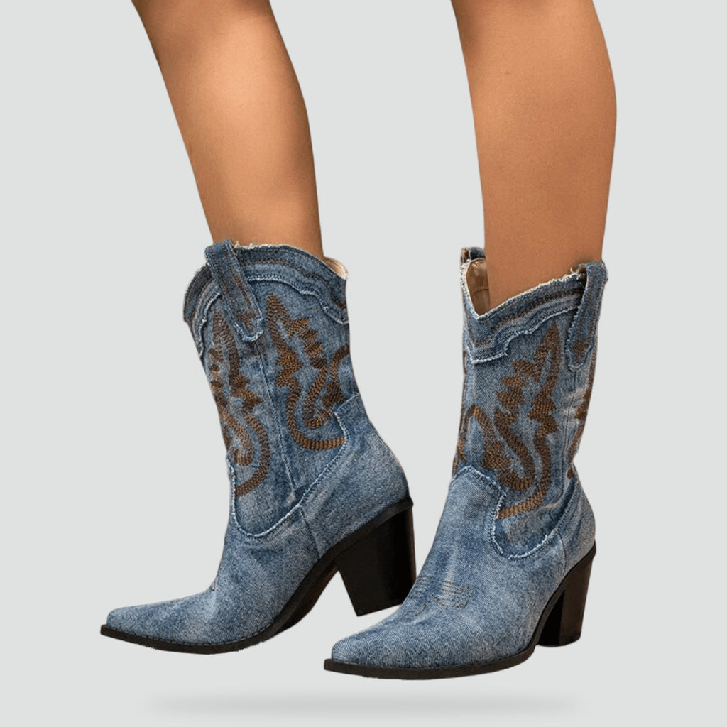 Women's Winter Heeled Ankle Boots